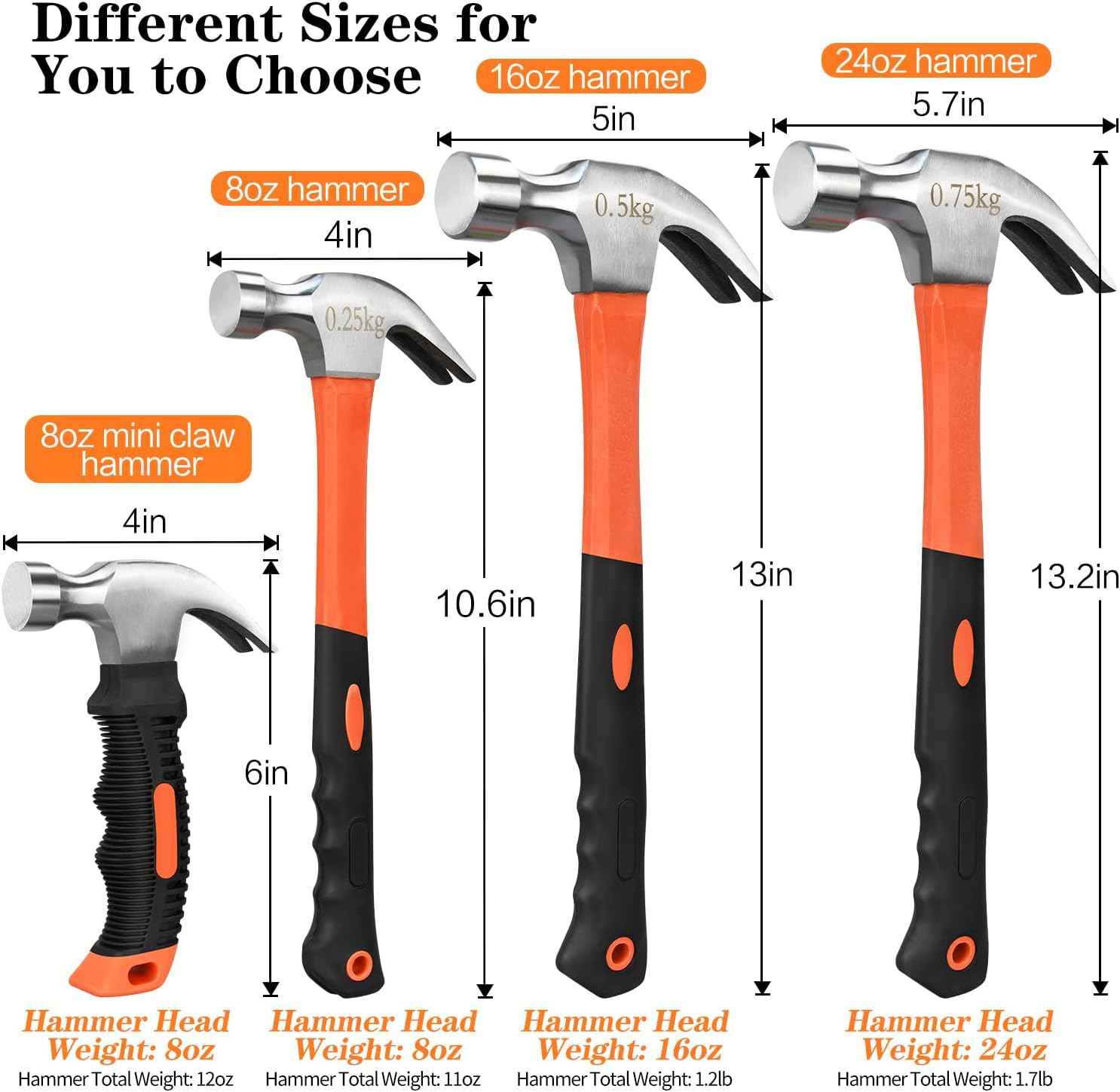 [Brand] Non-Slip Grip Hammer – Cold-Weather Safe Tool for Sweaty Palms & Slippery Job Sites