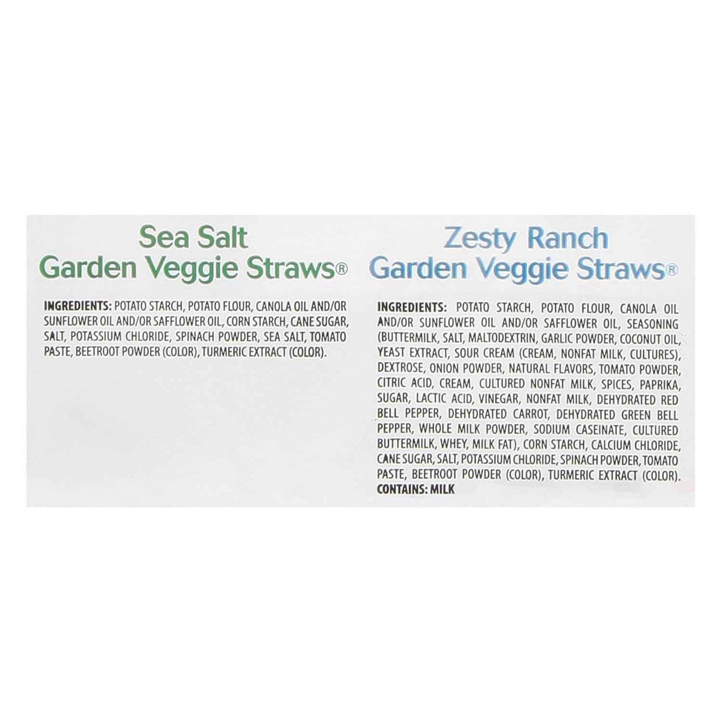Sensible Portions Garden Veggie Straws for Picnic Baskets and Backyard Parties, 12 Single-Serve Bags
