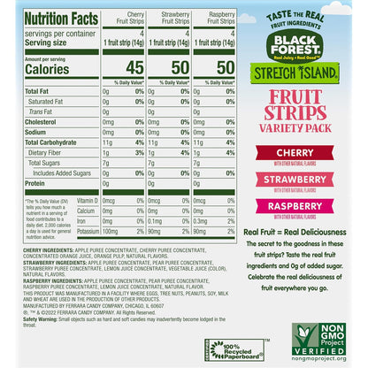 Stretch Island Fruit Strips – Simple Grab-and-Go Snack Drawer Essential, Zero Added Sugar 48 Count
