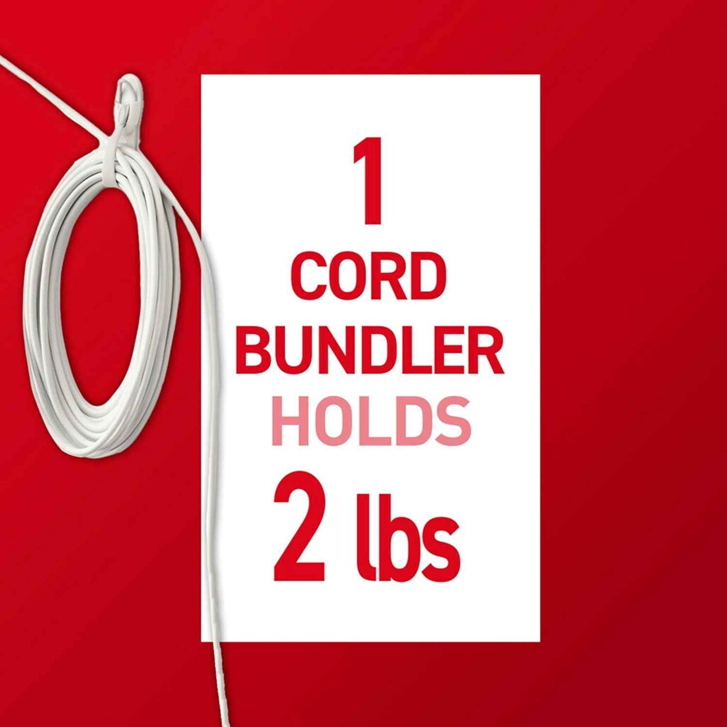 Command Cord Bundlers – Trip-Hazard Cable Organizer for Home and Office, Wall-Mounted Cord Holders