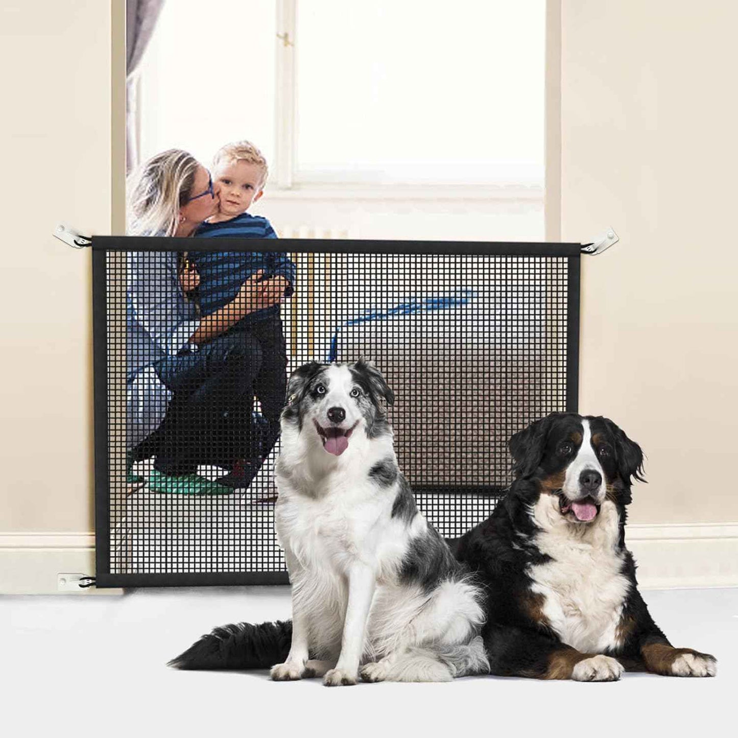 Cupount Pet Gate for Living Room and Playroom – Safe Shared Zone for Toddlers, Babies, and Small Dogs