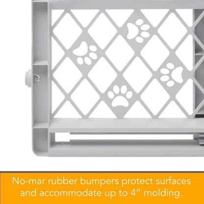 MYPET North States Paws Simple Pet Gate - Clean-Lined Barrier for Uncluttered Apartments and Studios