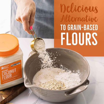 BetterBody Foods Organic Coconut Flour for Allergy-Friendly School Snacks and Family Treats