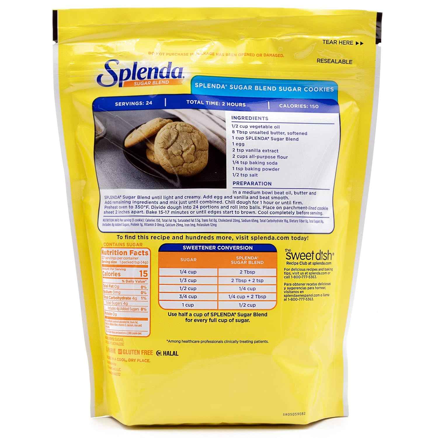 SPLENDA Sugar Blend for Baking – Thoughtful Gift for Home Bakers Managing Blood Sugar and Wellness Goals