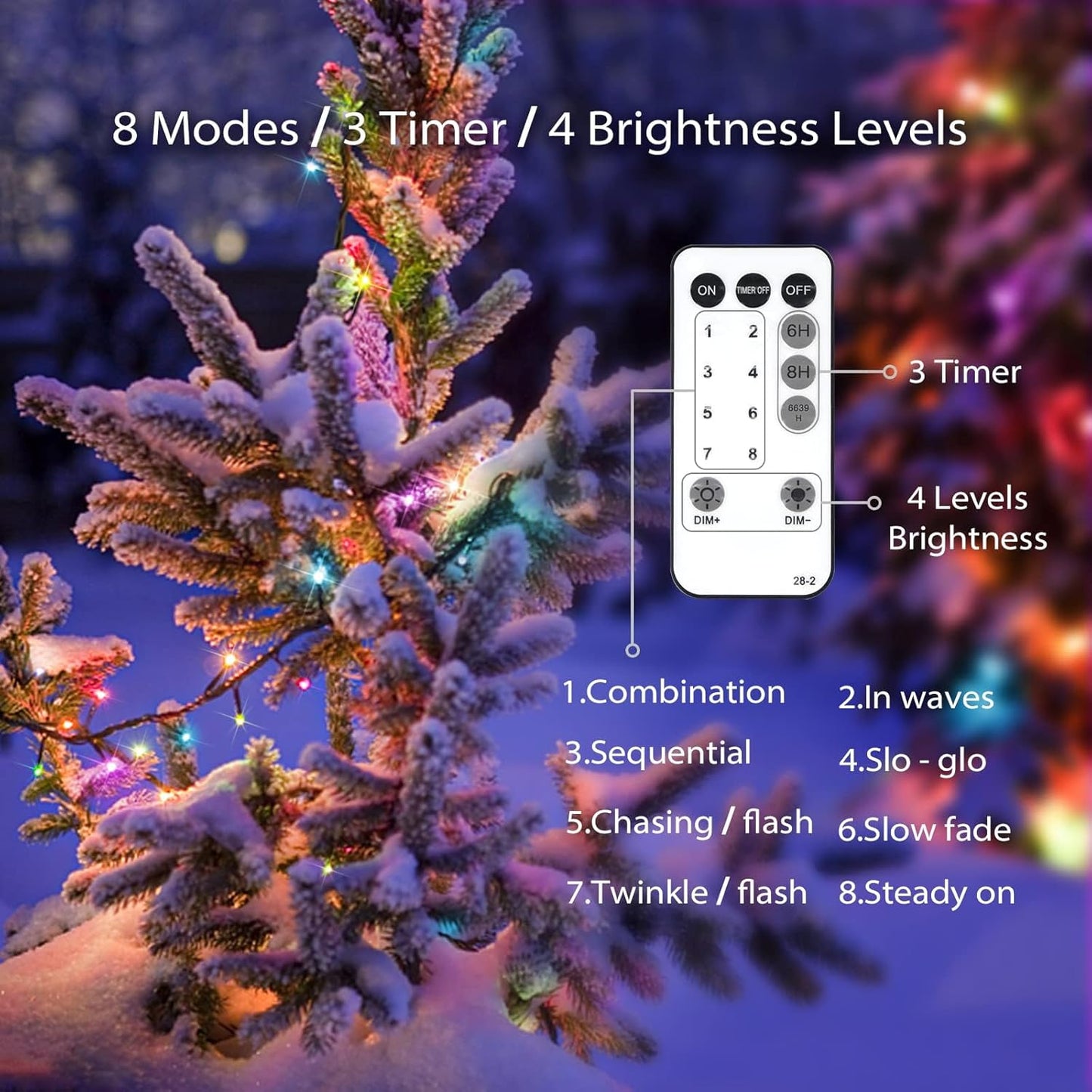 suddus 200 LED Flameless String Lights – Cool-to-Touch Multicolor Lights Safe for Kids, Pets, and Bedrooms