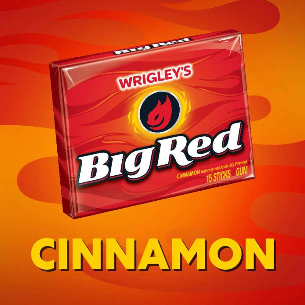 Big Red Cinnamon Chewing Gum – Focus and Alertness Boost for Remote Workers and Long Study Sessions
