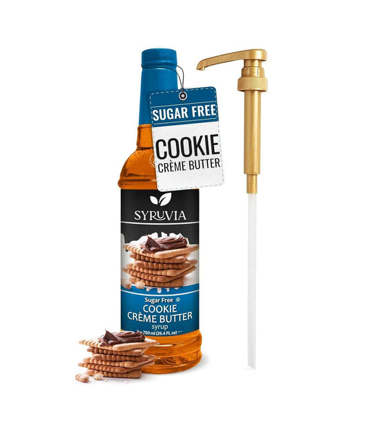 Syruvia Sugar Free Syrup – Office Pantry Flavor Upgrade for Focused Workdays, 25.4 fl oz With Pump