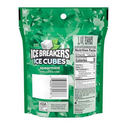 ICE BREAKERS Ice Cubes Spearmint Sugar Free Chewing Gum – Desk-Drawer Fresh Breath for Office Meetings and Presentations
