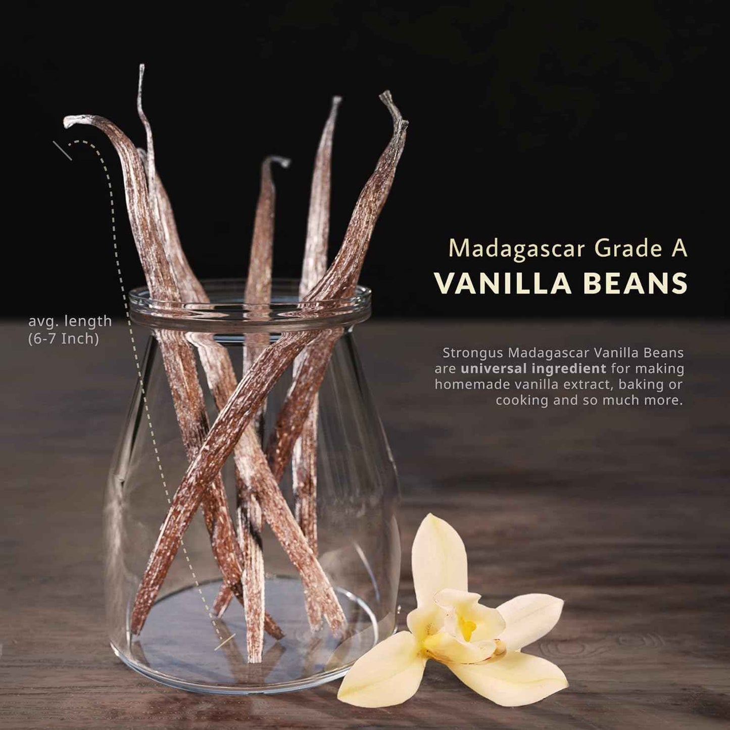 Aroma Pods - Naturally Fragrant Madagascar Vanilla Pods for Meditation Room Rituals, Slow Infusion & Mindful Brewing