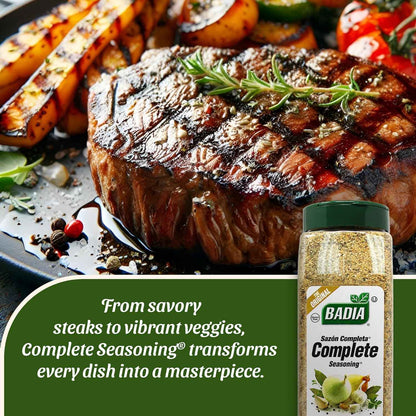 Badia Complete Seasoning 28oz - One Jar Replaces a Shelf of Spices for Minimalist Kitchens
