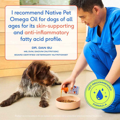 Native Pet Omega 3 Fish Oil – Thoughtful Pet Parent Gift for Dog and Cat Owners, Joint and Coat Health Bundle