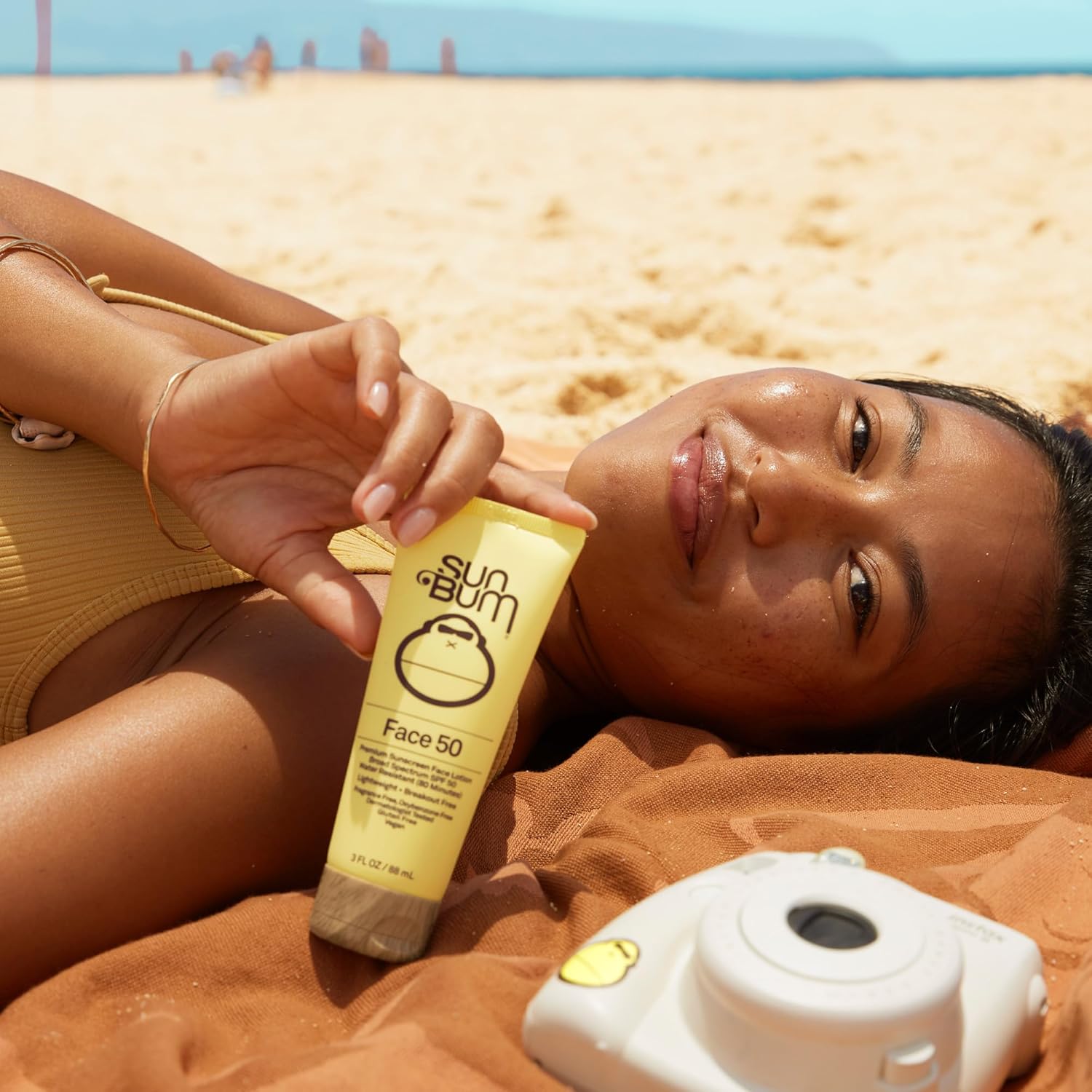 Sun Bum SPF 50 Face Lotion - Carry On Tropical Vacation Sun Care - TSA Compliant 3 oz Travel Size