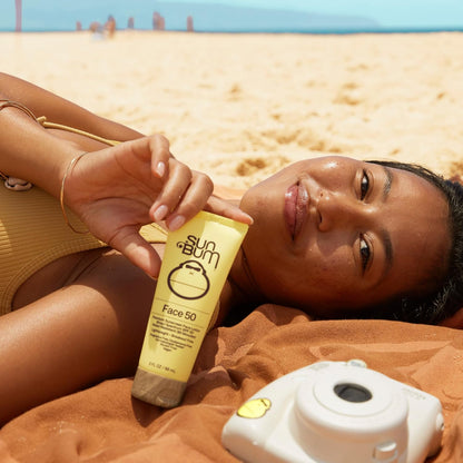 Sun Bum SPF 50 Face Lotion - Carry On Tropical Vacation Sun Care - TSA Compliant 3 oz Travel Size