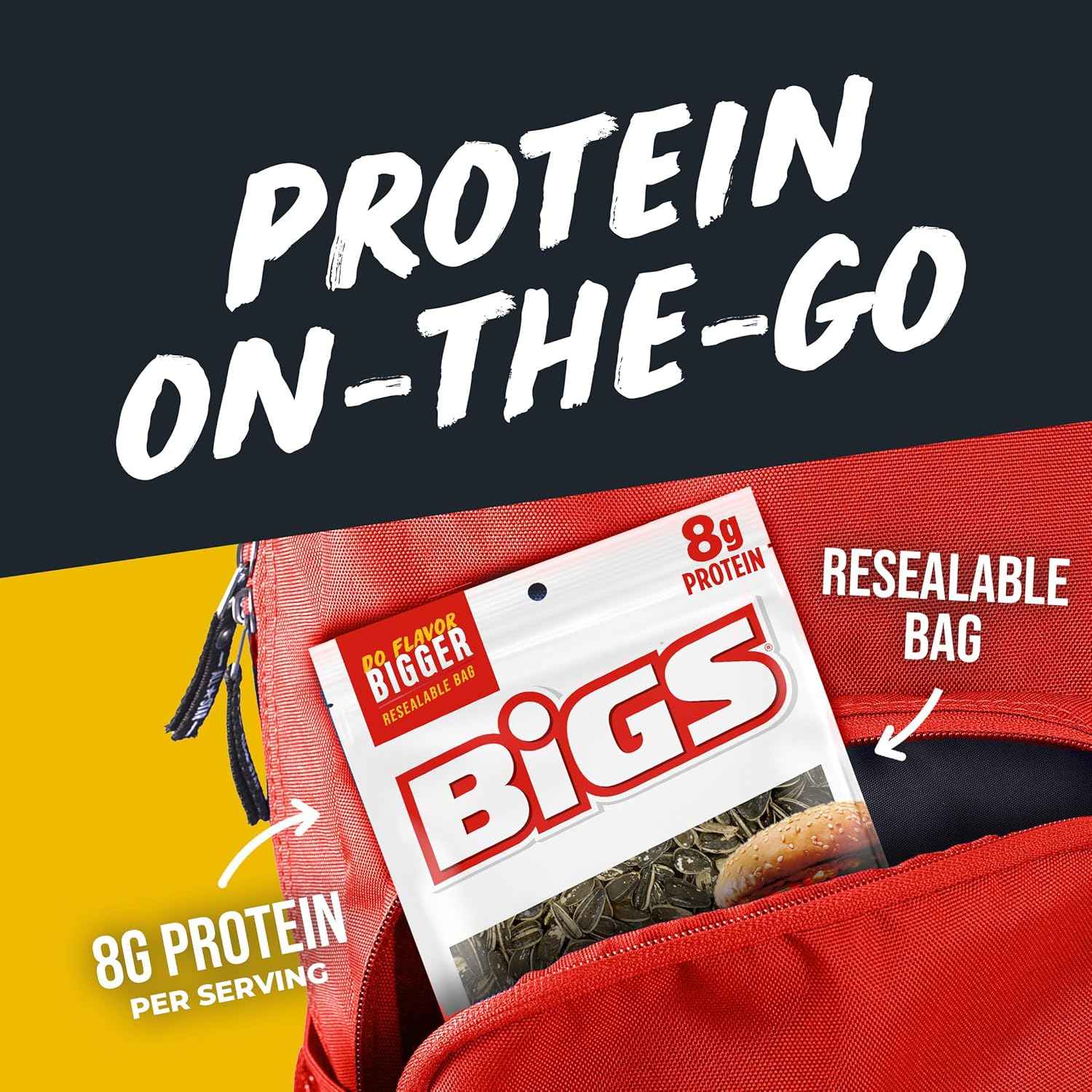 BIGS Sunflower Seeds Cheeseburger Flavor – Low-Carb Crunch for Late-Night Study Fuel