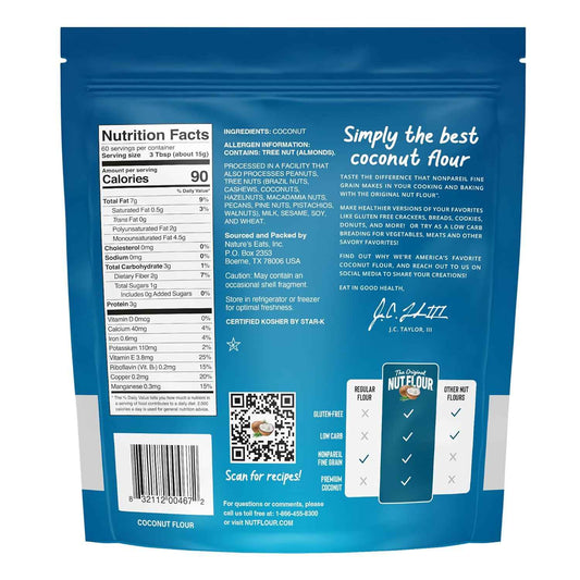 Nature's Eats Coconut Flour, 32 Oz – Thoughtful Organic Gift for the Home Baker on Her Birthday