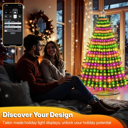 Surplife Touch-Safe Cascading Lights – Child-Friendly Christmas Decor for Nursery and Kids' Bedroom