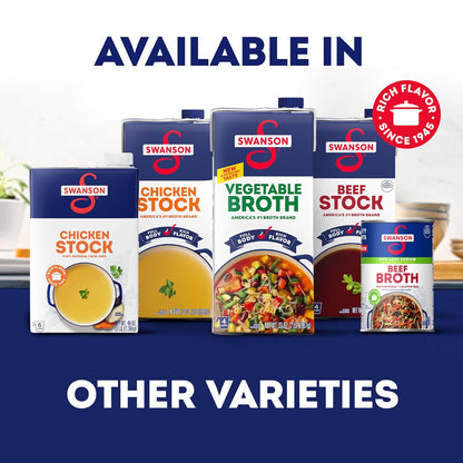 Swanson Ready Ramen-Style Broth – Fast Office Pantry Staple for Quick Lunches and Study Snacks, 32 oz