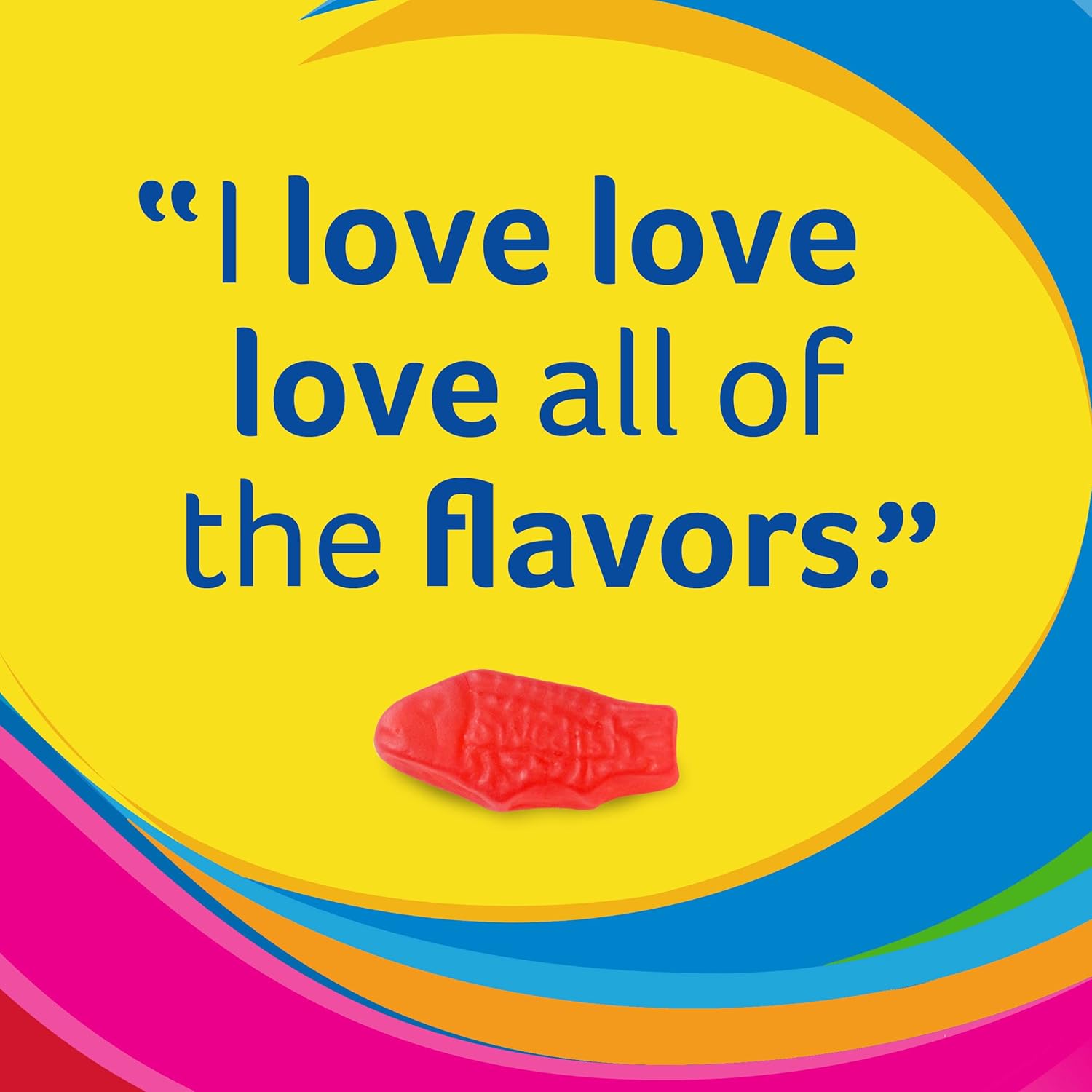 Swedish Fish Mini Gummy Candy – Picnic and Park Snack for Outdoor Family Outings, Sports Practice, and Playground Visits, 24 Count