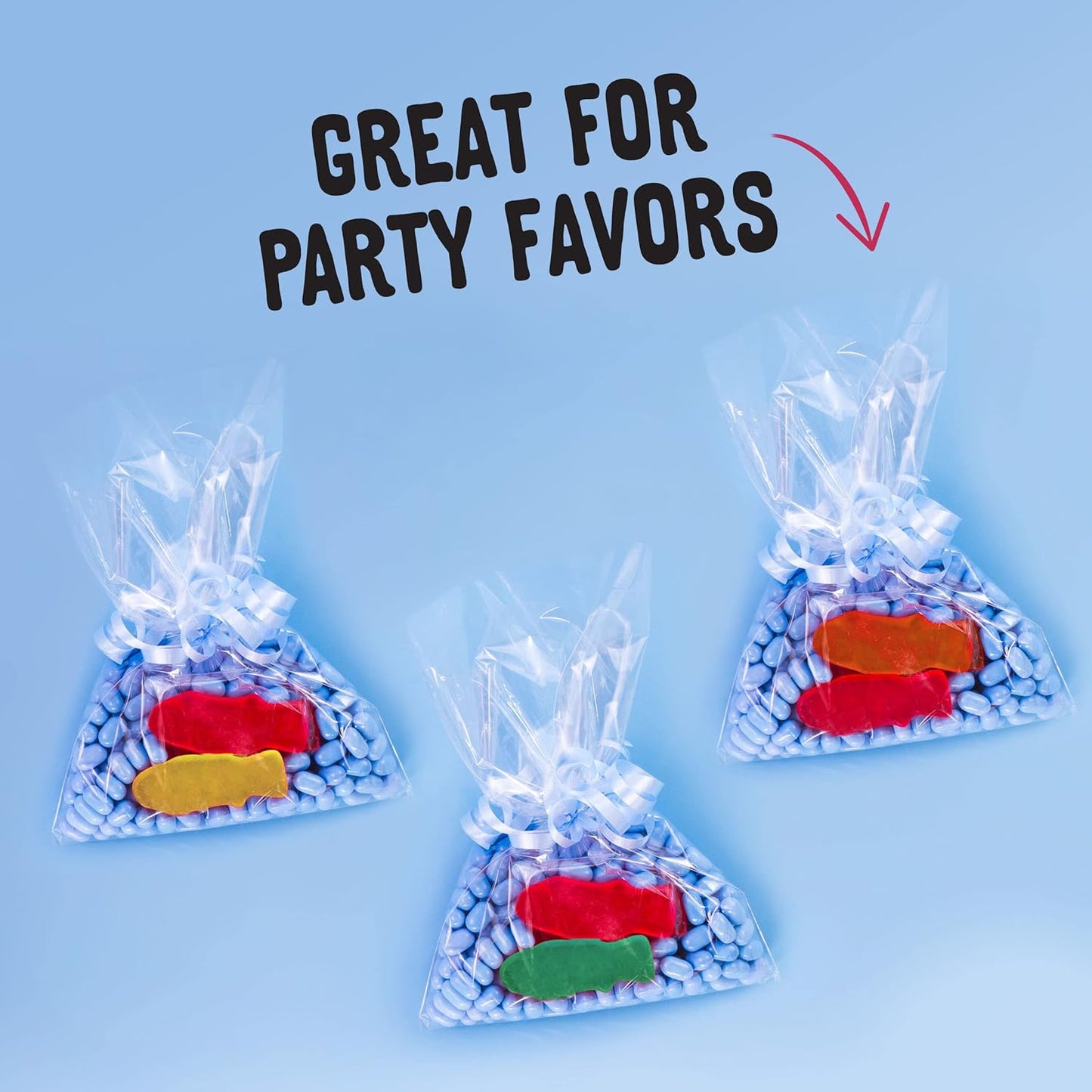Swedish Fish Mini Gummy Candy – Picnic and Park Snack for Outdoor Family Outings, Sports Practice, and Playground Visits, 24 Count