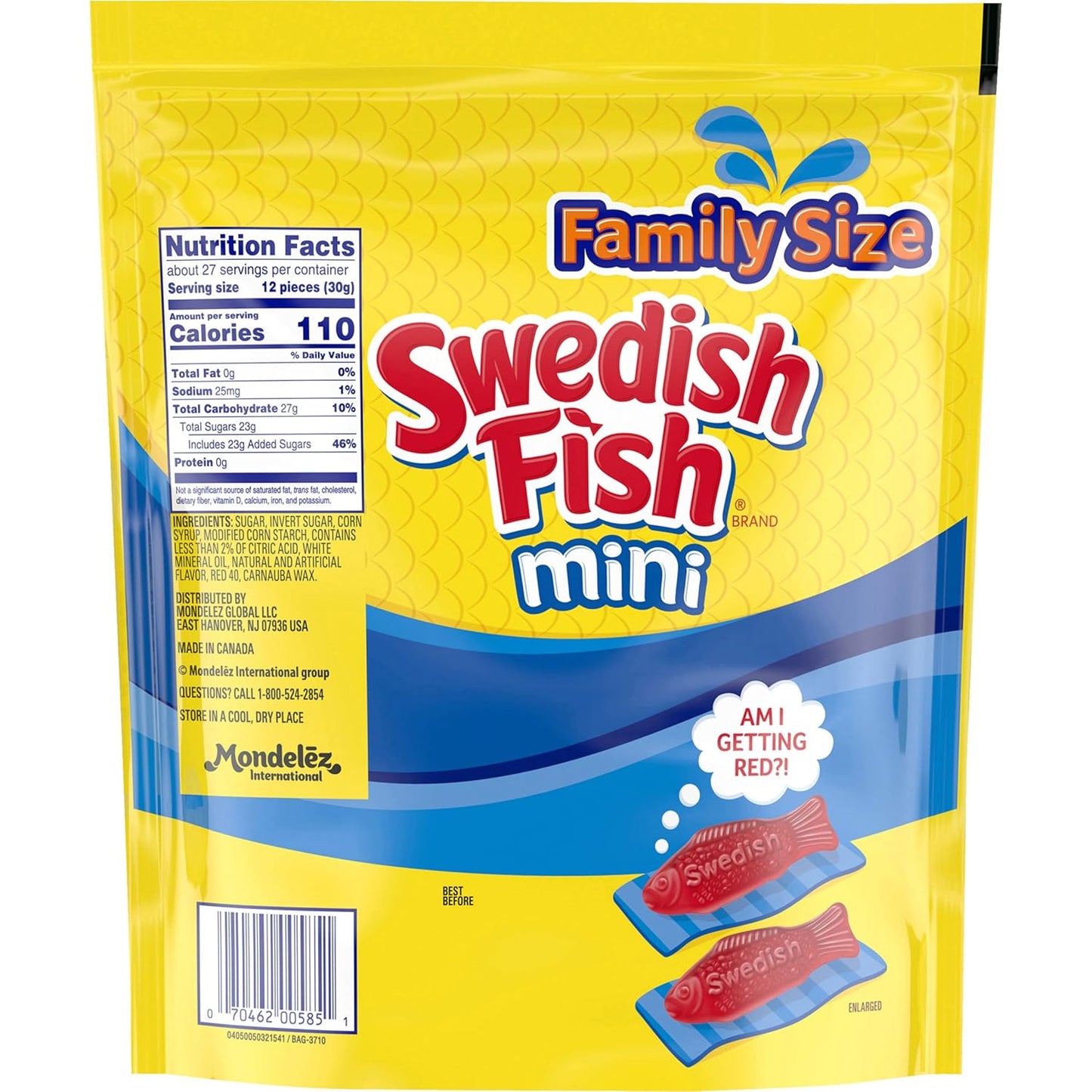 SWEDISH FISH Soft & Chewy Candy Mindful Portion Controlled Snack, 12 Pack 3.1 oz Boxes
