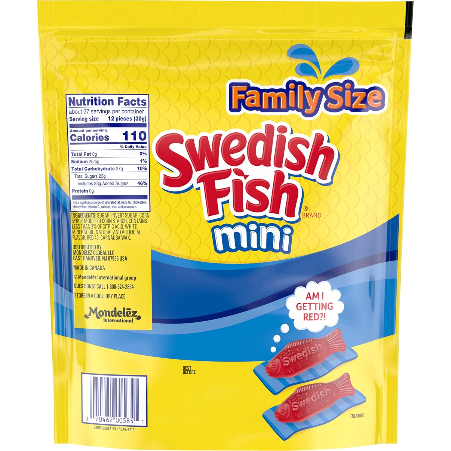 SWEDISH FISH Soft & Chewy Candy Mindful Portion Controlled Snack, 12 Pack 3.1 oz Boxes