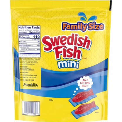 SWEDISH FISH Soft & Chewy Candy Mindful Portion Controlled Snack, 12 Pack 3.1 oz Boxes