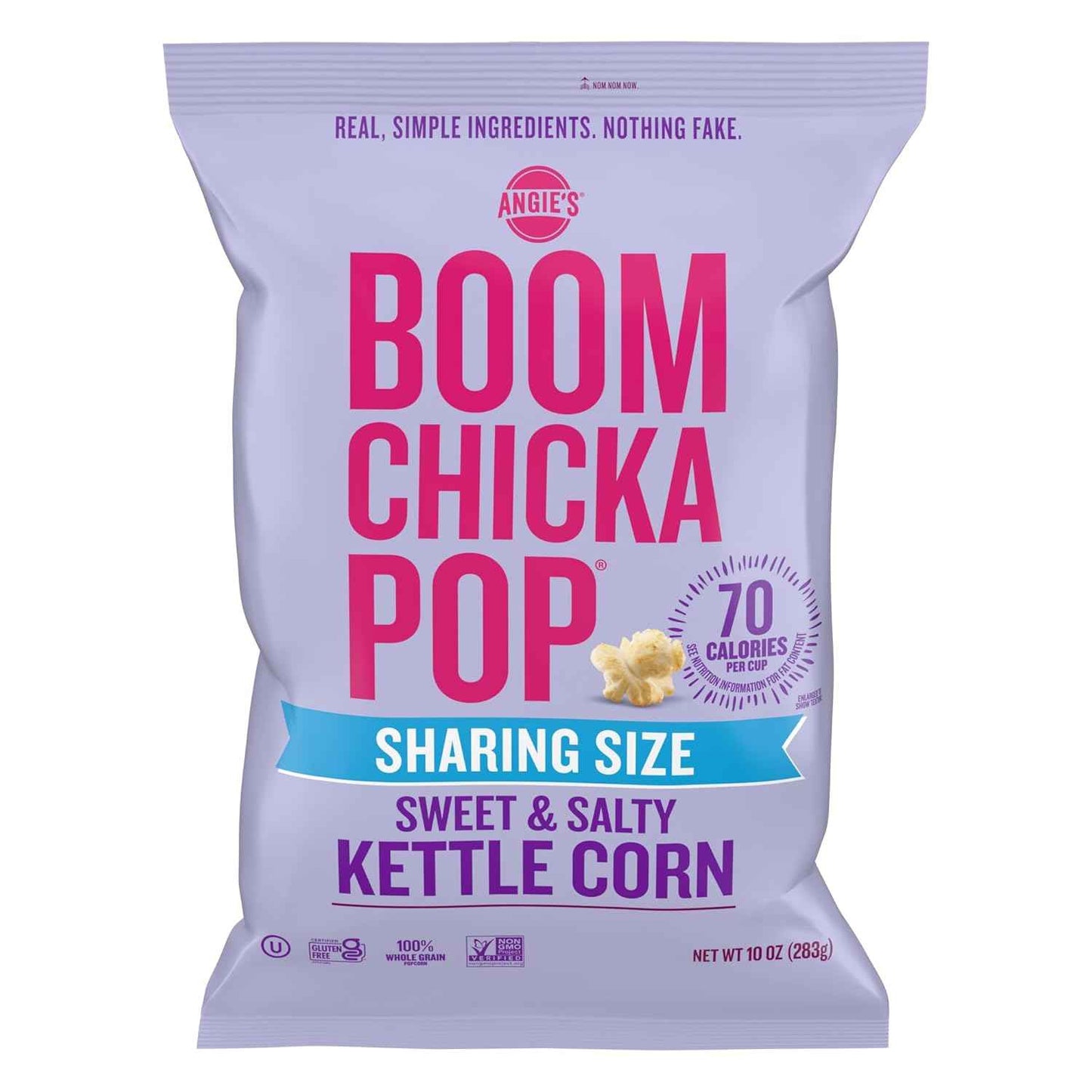 Angie's BOOMCHICKAPOP Kettle Corn Gluten Free Party Size – Lower Sugar Whole Grain Snack for Wellness Routines and Curbing Cravings