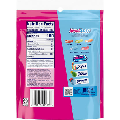 SweeTARTS Mini Chewy Candy – Birthday Party Favor for Kids, Bulk Mixed Fruit 12 oz