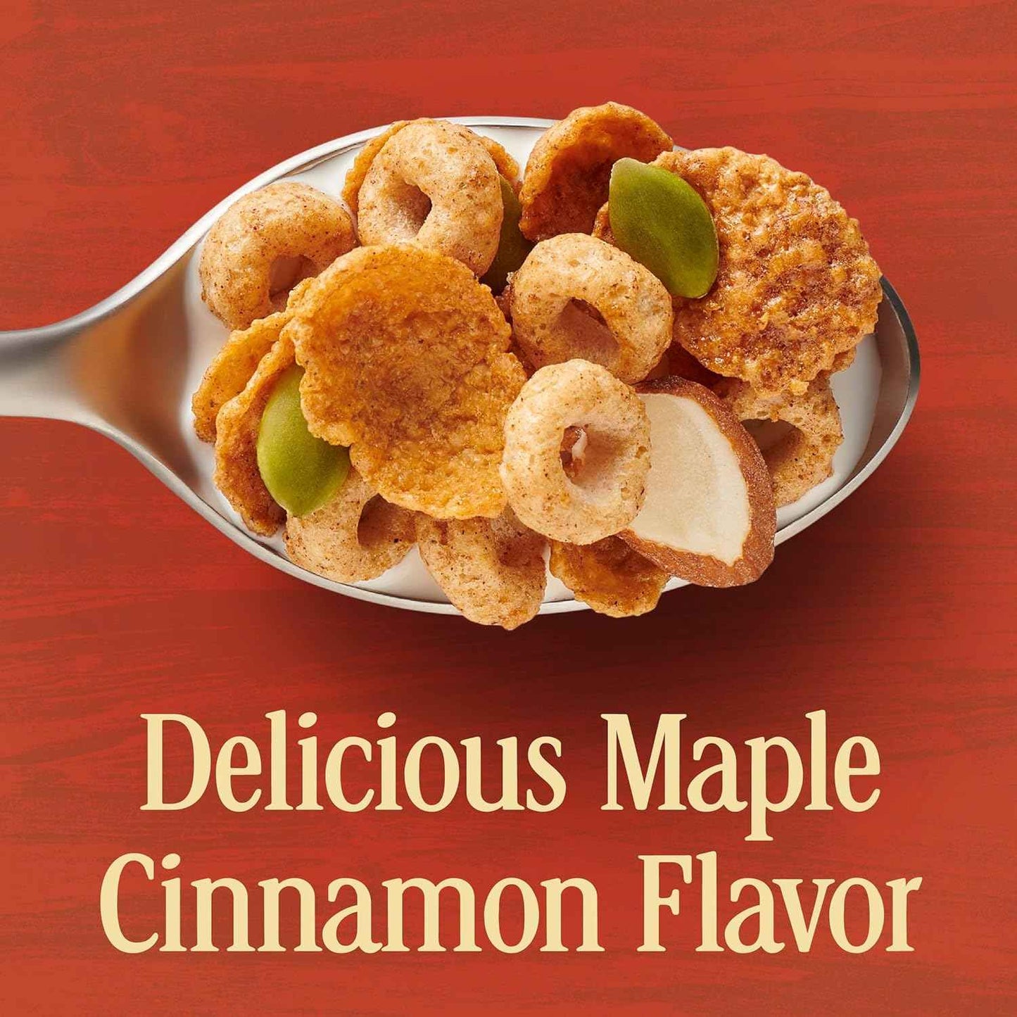 Cheerios Hearty Nut Medley Maple Cinnamon – Better-for-You Cereal Swap for Heart-Conscious Homes, 13 Vitamins and Minerals, 20 oz