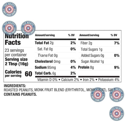 PBfit No Sugar Added Peanut Butter Powder for Clutter-Free Pantry, Three-Ingredient Protein for Simple Living