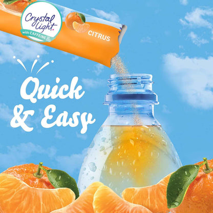 Crystal Light Lemon Iced Tea Sugar-Free Powdered Drink Mix – 5 Calorie Desk Alternative to Soda for Focused Workdays, Bulk 120 Count