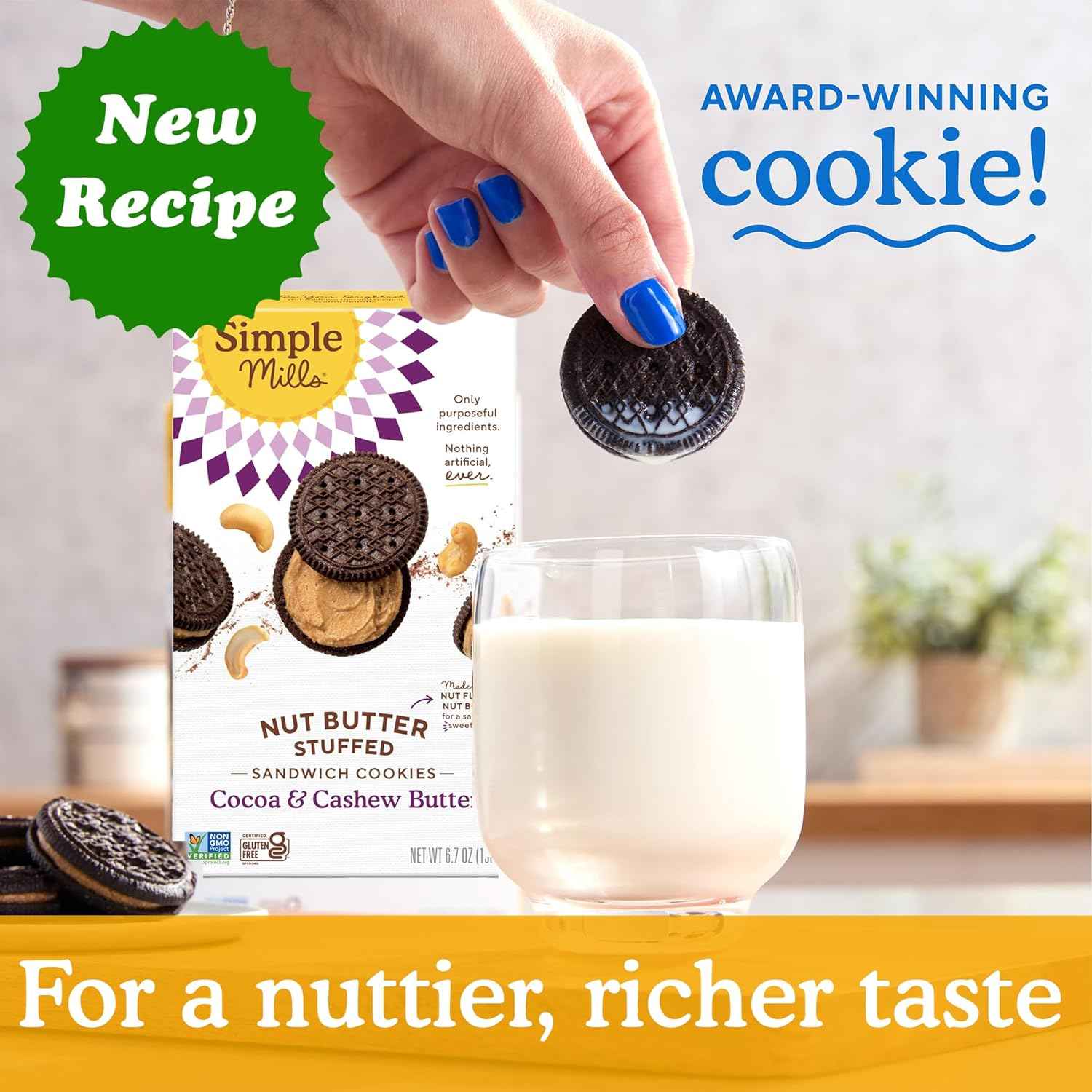 Simple Mills Cocoa Cashew Crème Cookies – Short-Ingredient Snack for the Intentional Pantry