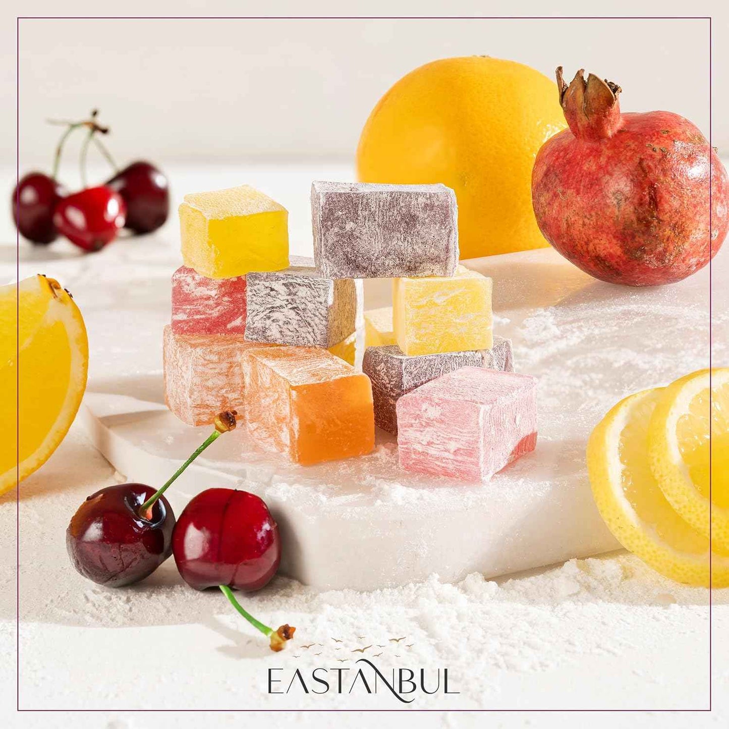 Eastanbul Turkish Delight Candy, Sealed Travel-Tub Sweet for Picnics, Patio Dining, and Camping Treats