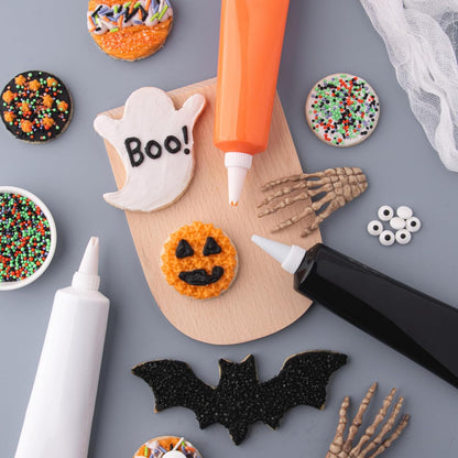Sweets Indeed Halloween Sprinkle Container – Child-Safe Food-Grade Cake Decorations for Birthday Party and School Snack Tables