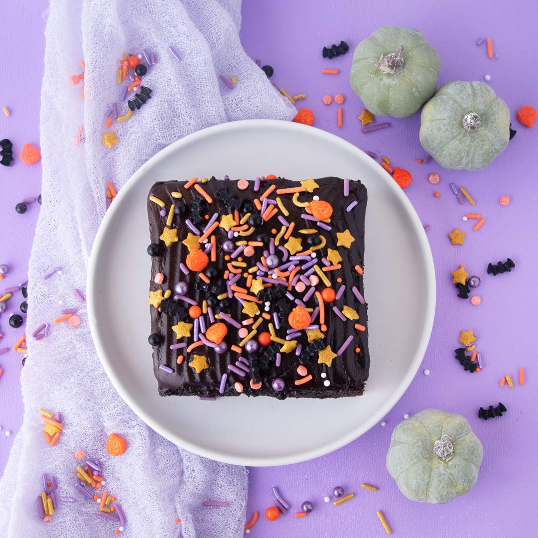 Sweets Indeed Sprinklefetti Halloween Sprinkle Mix – Peanut Free & Gluten Free Cookie Decorating Toppings for Family Baking