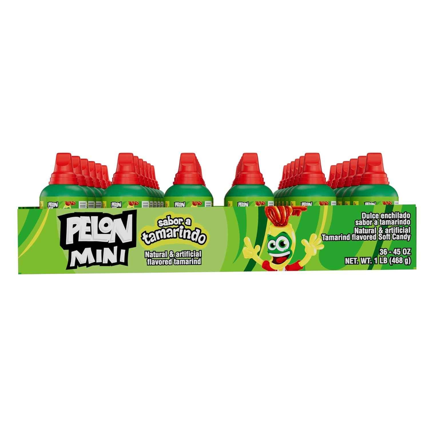 Pelon Pelo Rico Mini Tamarind Candy 36-Count Pack – Portable Squeeze Tube Snack for Camping Trips and Picnic Baskets