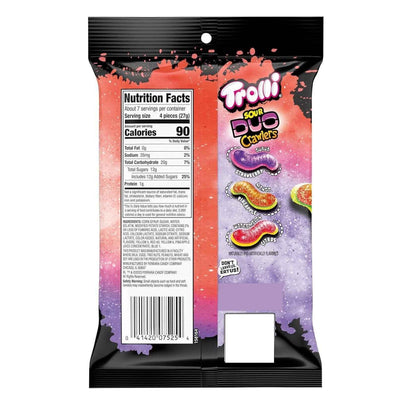 Trolli Sour Brite Duo Crawlers Gummy Worms – Crowd-Pleasing Party Favor Pack for Birthdays, Halloween, and Graduation Celebrations