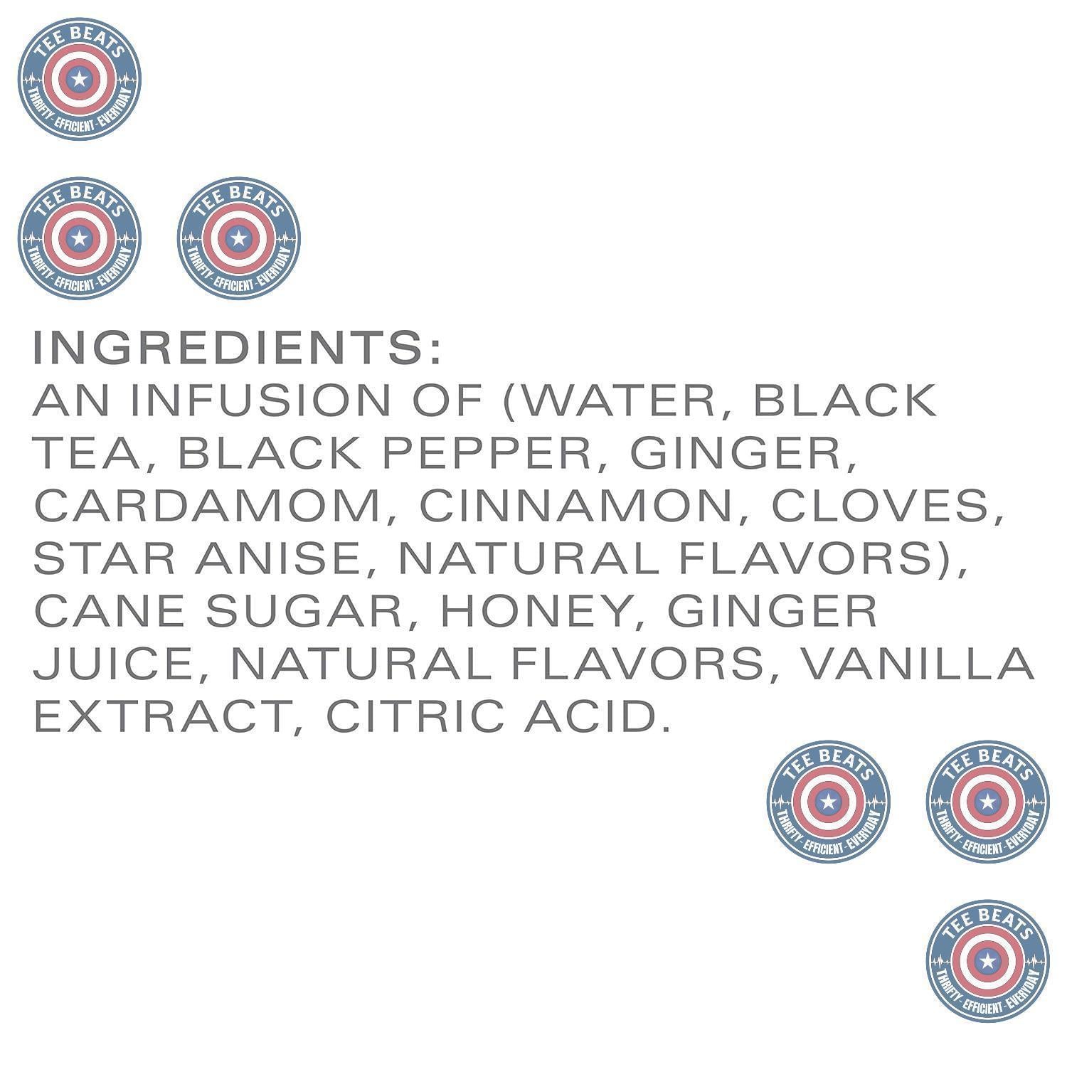 TAZO Classic Chai Black Tea Concentrate – Calming Caffeine Alternative for Self Care Morning Routine, 32 oz Carton