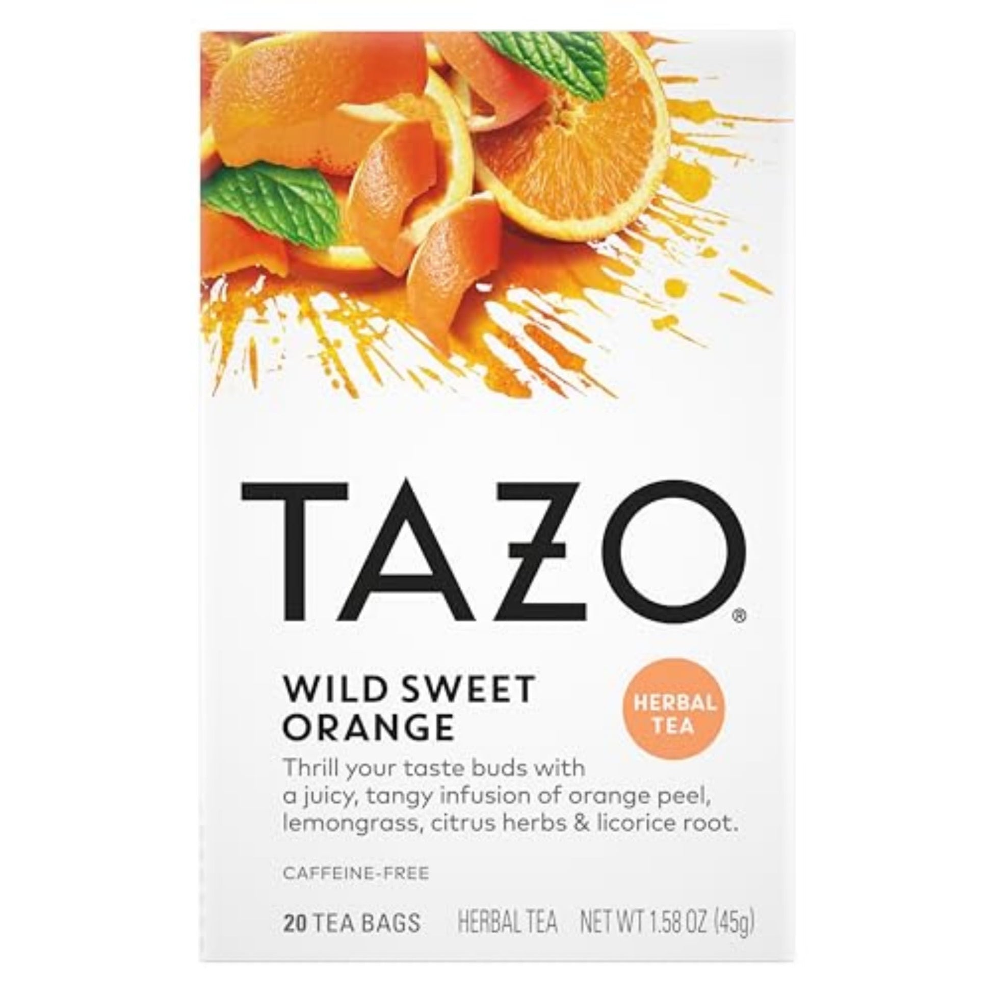 TAZO Passion Herbal Tea Bags – Caffeine-Free 3 PM Workday Ritual with a Piece of Chocolate