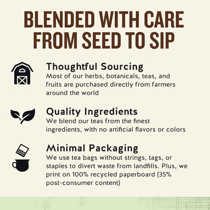 Celestial Seasonings Caffeine-Free Herbal Tea Box – Recyclable Paperboard Packaging for the Clutter-Free Pantry, 5 Blends