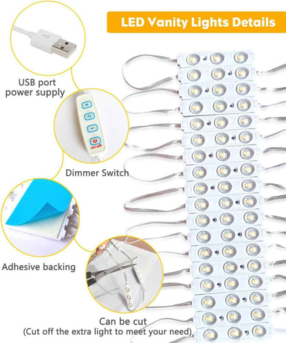 Winees Minimal Vanity Strip – Clean LED Lighting for Clutter Free Dressing Tables
