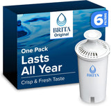Brita Replacement Water Filter 6-Pack – Pure Drinking Water for Clean-Living Homes and Wellness Routines