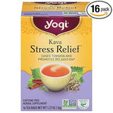 Yogi Tea Kava Stress Relief – Pre-Shift Calm Drink, Herbal Tea for Night Shift Wind-Down