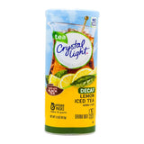 Crystal Light Decaf Lemon Iced Tea Mix – Sugar-Free Family Drink for Kids Lunchboxes and Backyard Cookouts, 6 Pitcher Packets