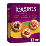Toasteds Cracker Collection – Patio Entertaining Cracker Variety for Outdoor Cheese Boards, 12oz
