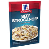 McCormick Beef Stroganoff Seasoning Mix – Kid-Friendly Family Dinner Seasoning with No MSG Added, 1.5 oz