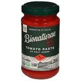 Bionaturae Organic Tomato Paste - Single Origin Italian Tomatoes in Elegant Glass Jar for Artisan Home Cuisine, 7 Oz