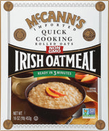 McCann's Kosher Irish Oatmeal Kid-Friendly Family Breakfast with Bananas, Blueberries and Brown Sugar Toppings, 16 oz