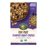 Nature's Path Organic Flax Plus Pumpkin Raisin Crunch Cereal – Simple Organic Cereal for Clutter Free Kitchens, Clean Ingredient Plant Based Bowl