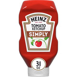 Heinz Simply Ketchup, 31 oz – Real Sugar Ketchup for Diabetes-Conscious Home Dining